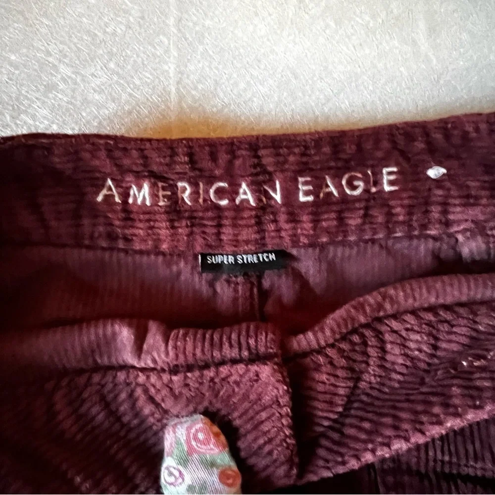 American Eagle Brown Corduroy high-rise Skirt Women Size 8 - Picture 8 of 8